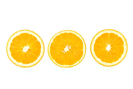 Orange isolated on whiteの写真素材