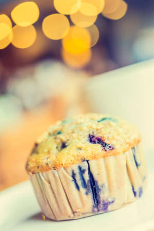 Blueberry muffin - vintage effect style pictureの写真素材