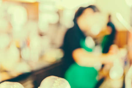 blur coffee shop - vintage effect style picturesの写真素材