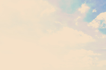 Clouds blue sky - vintage effect style picture