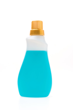 Product household equipment bottles isolated on white backgroundの写真素材