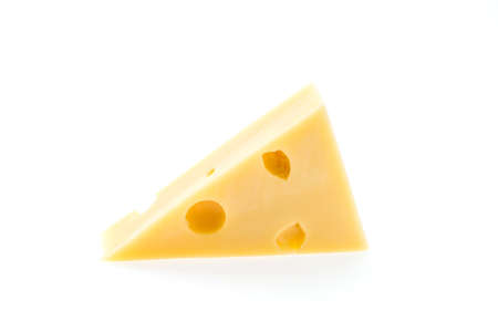 Cheese isolated on whiteの写真素材