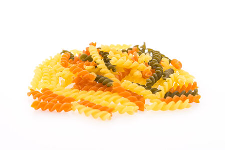 Pasta isolated on white backgroundの写真素材