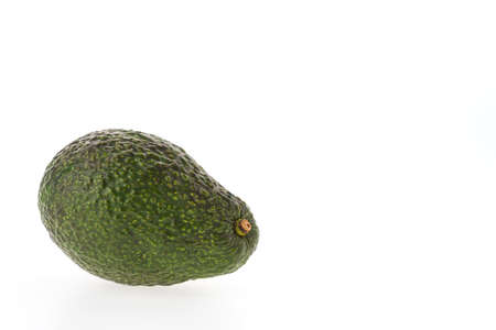Avocado fruit isolated on white backgroundの写真素材