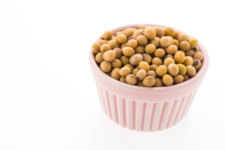 Soybean isolated on white backgroundの写真素材