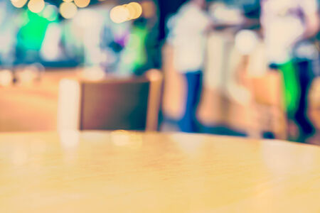 Blur coffee shop process vintage style pictureの写真素材