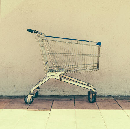 Shopping cart - Vintage effect style picturesの写真素材