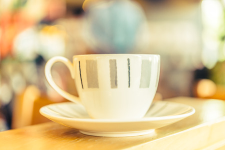 Coffee mug in coffee shop - Vintage effect style picturesの写真素材