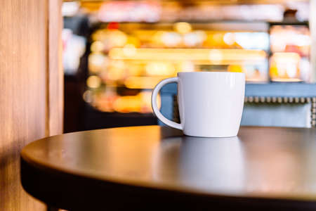 Coffee cup in coffee shop - vintage effect style picturesの写真素材