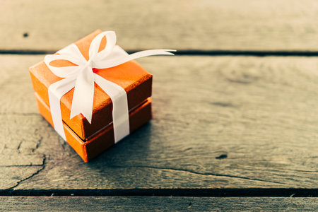 Christmas Gift box - vintage effect style pictures