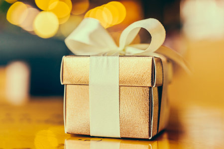 Christmas gift box - Vintage effect style picturesの写真素材