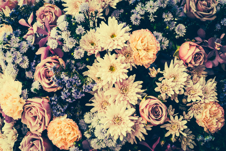 Vintage old flower backgrounds - vintage effect style pictures