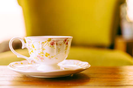 Coffee cup in coffee shop - vintage effect style picturesの写真素材