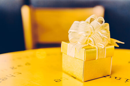 Gold Gift box - Vintage effect style picturesの写真素材