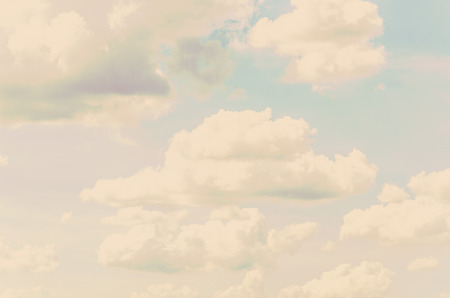Clouds blue sky - vintage effect style pictureの写真素材