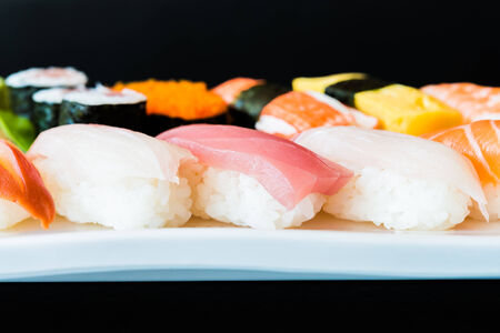 Sushi roll - japanese foodの写真素材