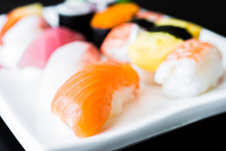 Sushi roll - japanese foodの写真素材