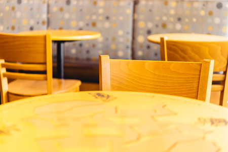 Selective chair in coffee shop - Vintage effect style picturesの写真素材