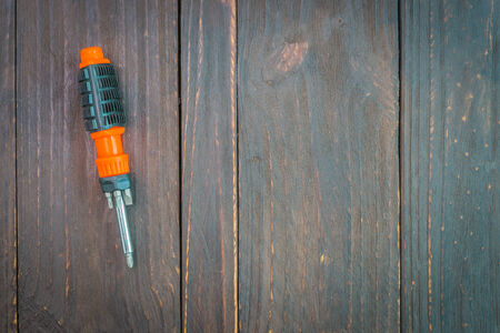 screw driver on wooden - vintage effect style picturesの写真素材