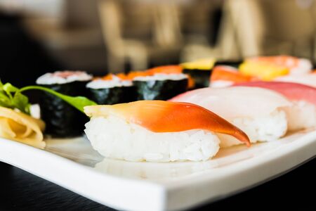 Sushi roll - japanese foodの写真素材