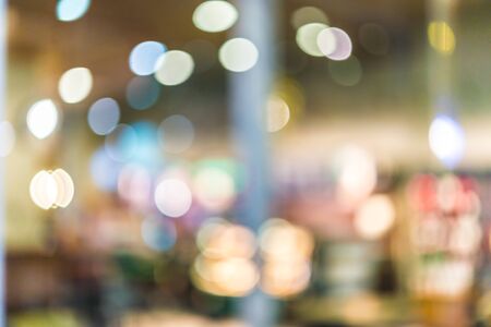 Bokeh and Blur shot at restaurant backgroundの写真素材