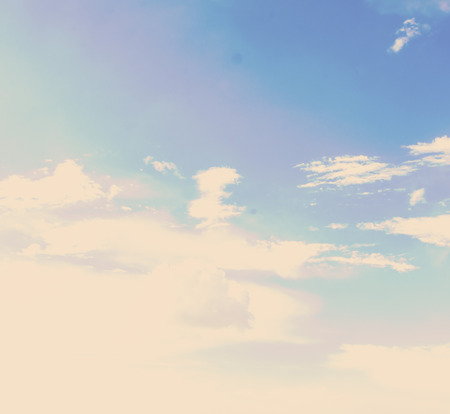 Clouds blue sky - vintage effect style pictureの写真素材