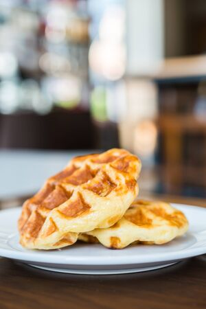 Waffle dessertの写真素材