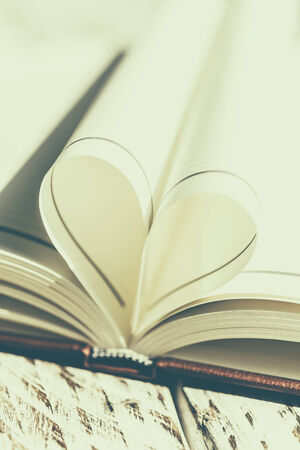 Heart book - vintage effectの写真素材