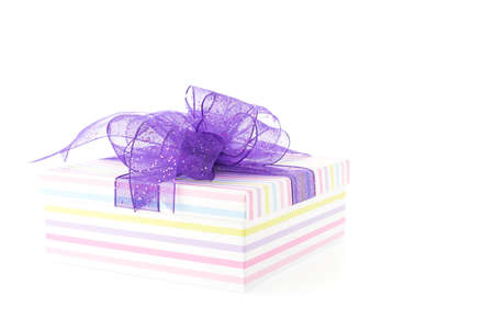 Gift box isolated on white backgroundの写真素材