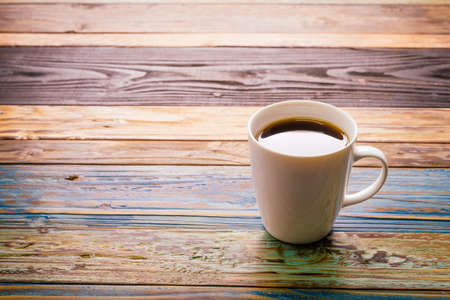 Coffee cup in coffee shop - vintage effect style picturesの写真素材