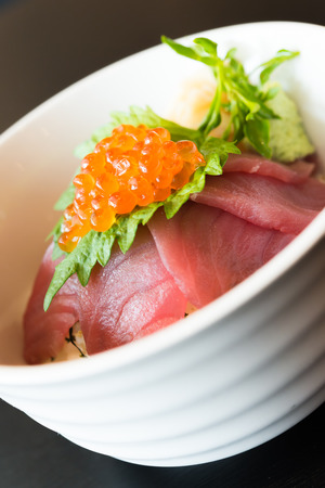 Tuna rice bowl japanese food styleの写真素材