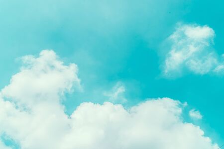 Cloud on blue sky background - Retro Vintage effect style pictures