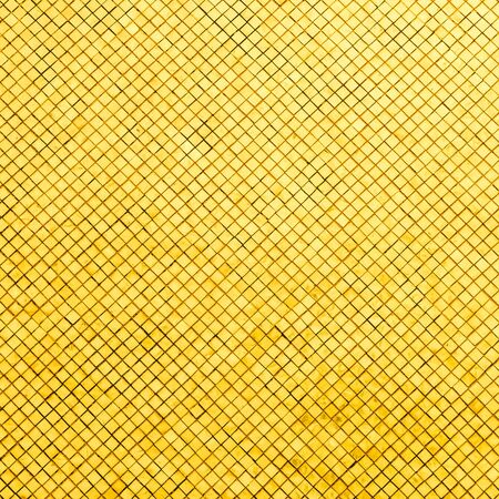 Gold mosaic tiles backgroundの写真素材