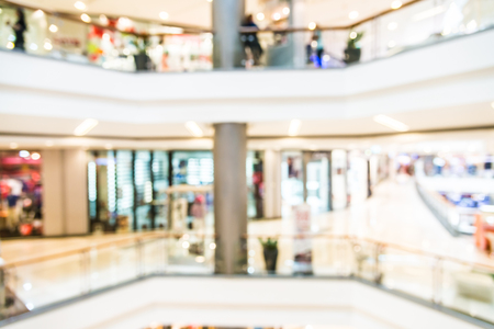 Abstract blur department store shopping mall backgroundの写真素材