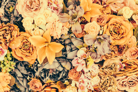 Flower background - vintage effect style picturesの写真素材