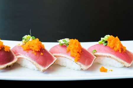 Sushi roll healthy food - japanese food styleの写真素材