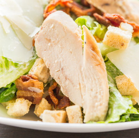 Grilled chicken salad - healthy foodの写真素材