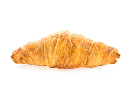 croissant isolated on white backgroundの写真素材