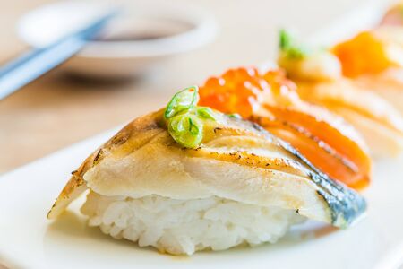 Nigiri sushi - japanese food styleの写真素材