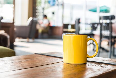 Coffee cup in coffee shop - vintage effect style picturesの写真素材