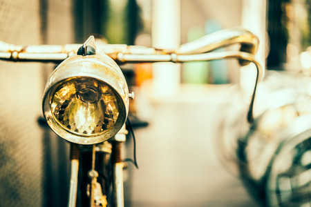 Old antique vintage bicycle - vintage effect style pictures , selective focus pointの写真素材