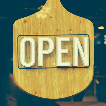 Open sign - vintage effect style pictures