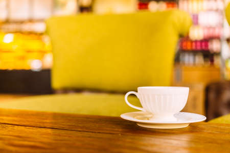 Coffee cup in coffee shop - vintage effect style picturesの写真素材