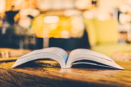 Opened book - Vintage effect style picture processingの写真素材