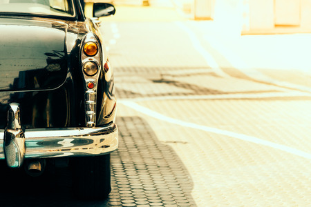 Vintage light lamp car - vintage filter effectの写真素材