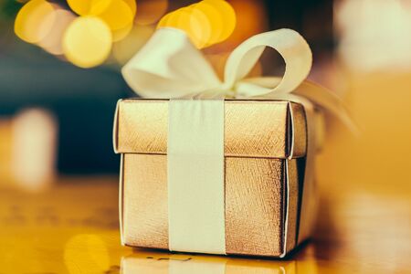 Christmas gift box - Vintage effect style pictures