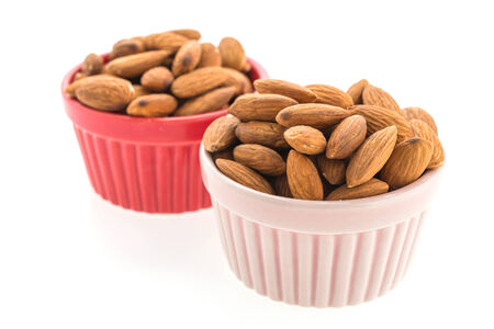 Almond isolated on white backgroundの写真素材