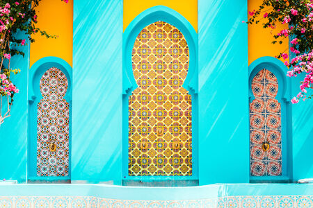 Morocco architecture style - vintage effect style picturesの写真素材