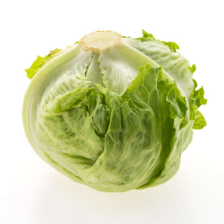 Vegetable letture isolated on white backgroundの写真素材