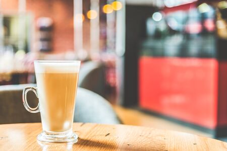 Coffee cup in coffee shop - vintage effect style picturesの写真素材